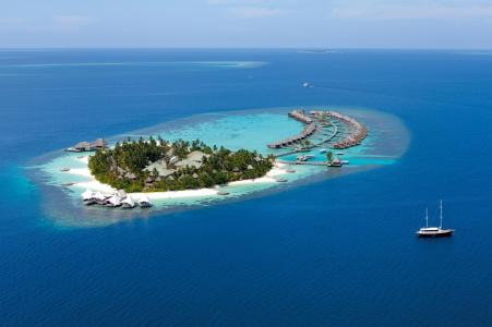 马尔代夫，岛屿，印度，海洋，大自然，度假村，热带地区，天堂，平房，游艇