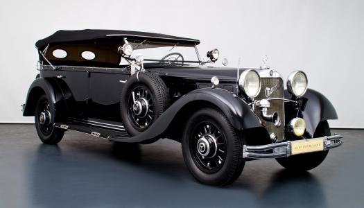 梅赛德斯 - 奔驰，复古，1934年，旅行车，黑色