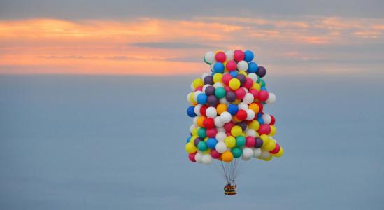 气球，气球，飞行，美丽