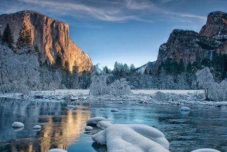 自然，冬天，美国，公园，优胜美地国家公园
