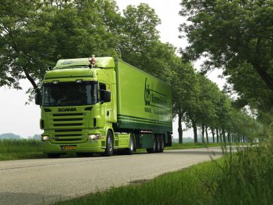 斯堪尼亚，斯堪尼亚，斯堪尼亚卡车，P500，卡车，绿色，卡车，R500，公路，拖拉机