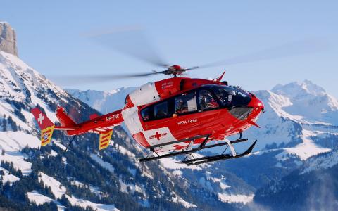 瑞士，直升机，bk 117-c2，ec-145，山