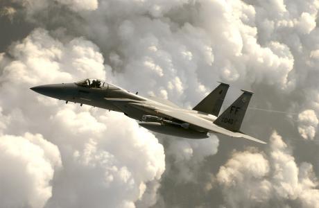 战斗机，f-15鹰，飞机，天空
