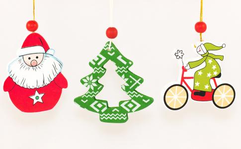 吊坠，新年，雪人，圣诞树，圣诞老人