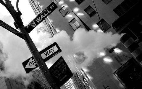 照片，快照，黑色和白色，城市，纽约，纽约，城市，曼哈顿，华尔街，街道，墙壁，街道，图片，壁纸