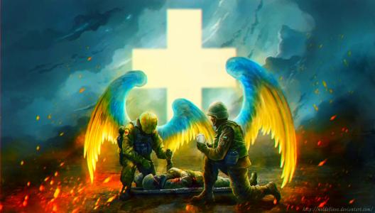 士兵，医生，ATO，爱国者，乌克兰，Chrest，翅膀，天使