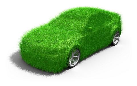 汽车，现代，绿色，草