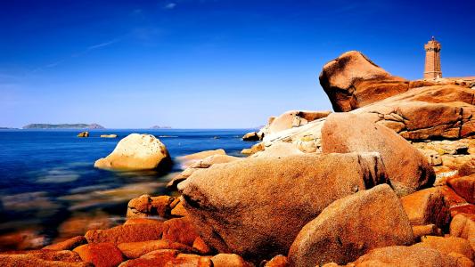 海，石头，美丽