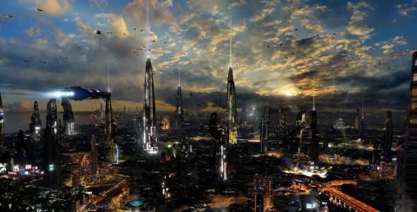 星球，未来的城市4，科幻，斯科特理查德，塔，rich35211，船舶