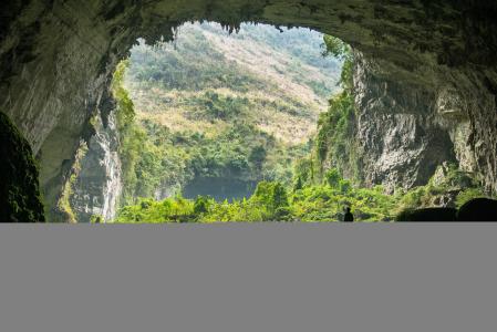自然，洞穴，在中国广西省