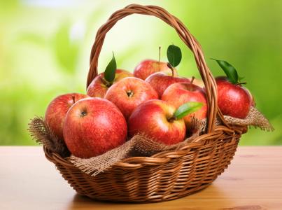 水果，红色，表，苹果，篮子