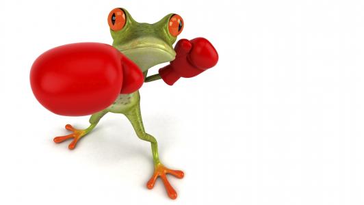 免费的青蛙3d，青蛙，图形，拳击，手套