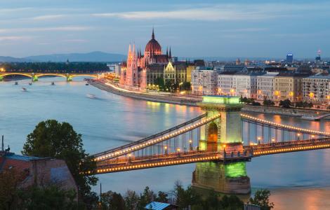 布达佩斯，桥，河，城市