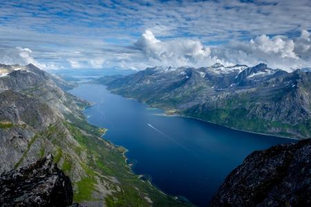 挪威，峡湾，山脉，美丽