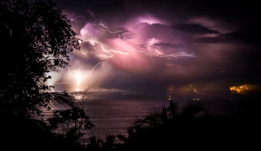闪电，天空，雷暴，性质
