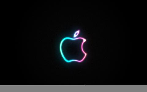 苹果，苹果，黑暗的背景