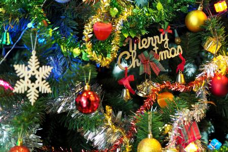 假日，新年，圣诞节，树，装饰，玩具，金属丝