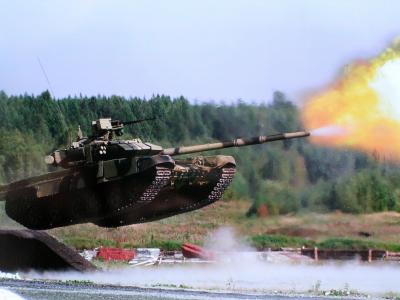 重坦克，T-90，射击，坦克，俄罗斯，跳