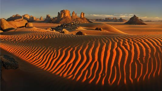 沙丘，撒哈拉沙漠