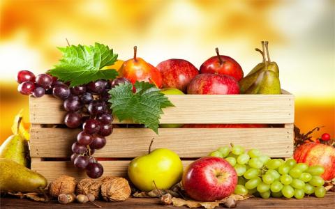 健康，水果，篮子，苹果