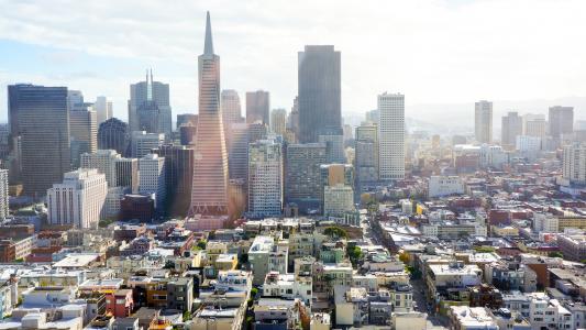旧金山，旧金山，房屋，城市
