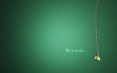 生活，音乐，生活，音乐，耳机