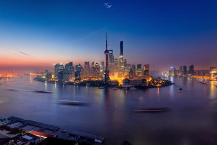 城市，上海，中国