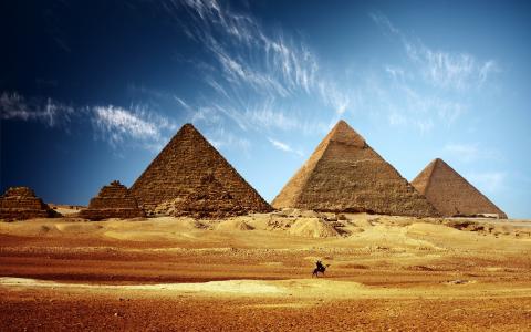 埃及，金字塔，沙漠