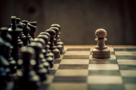 国际象棋，董事会，数字，典当，宏，极简主义