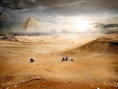 埃及，沙漠，开罗，沙，自然