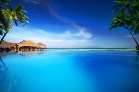 海洋，沙滩，马尔代夫