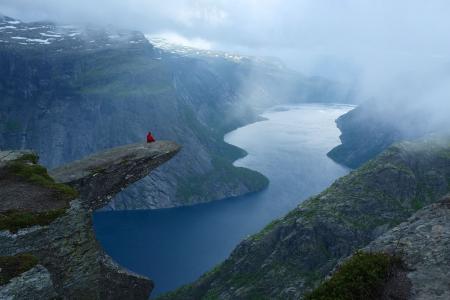 挪威，峡湾，山，美丽，极端，假期