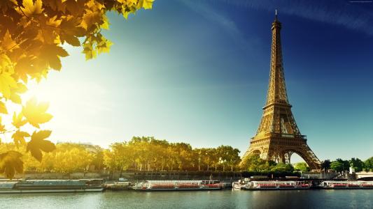 巴黎，艾菲尔铁塔，法国，秋天，旅游，旅游