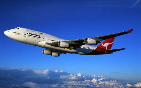 澳大利亚，航空公司，波音747，波音，澳大利亚，澳航，班轮，航空公司