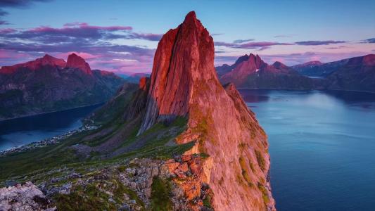 挪威，峡湾，山，美丽，超级照片