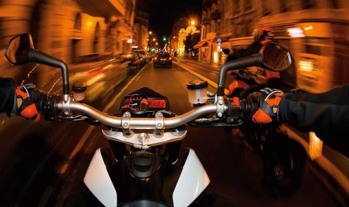 摩托车，路，城市，速度