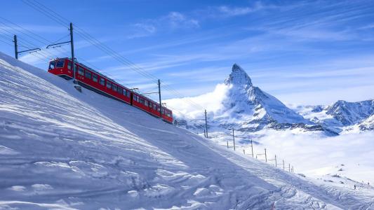 瑞士，雪，冬天