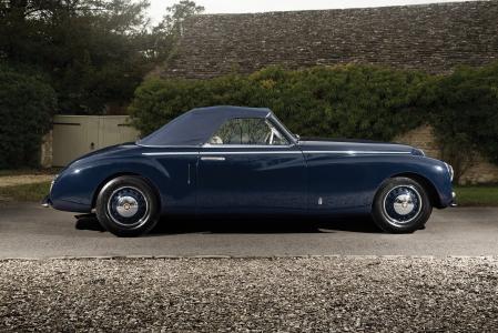 复古，蓝色，金属，侧身，1947年，布里斯托尔，400，敞蓬车，Pininfarina