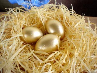 鸡蛋，黄金，锯末，组成，假期，复活节