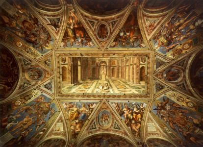 绘画，拉斐尔·桑蒂画的天花板