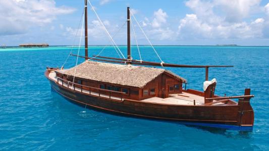 船，海，马尔代夫