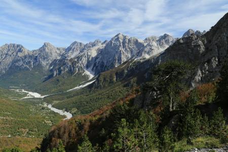 阿尔巴尼亚，山，自然
