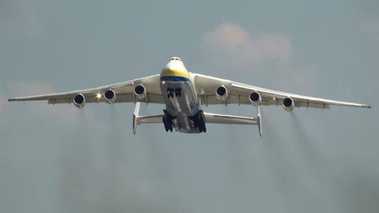 飞机，巨人，乌克兰，Mriya，起飞