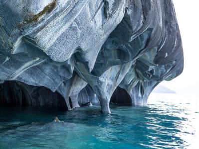 智利布宜诺斯艾利斯湖，自然，美景，湖泊，大理石洞穴的奇观