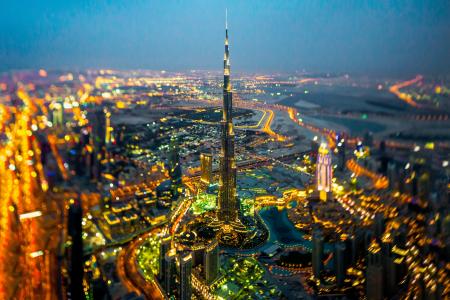 城市，迪拜，阿联酋，摩天大楼，照片，极简主义