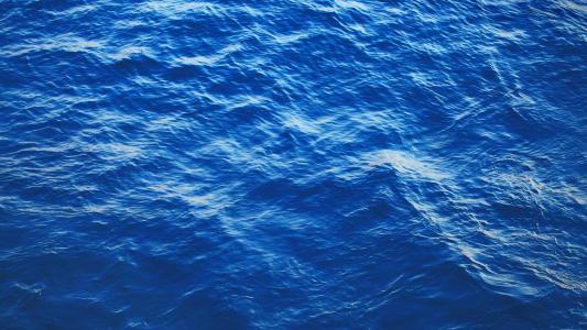 海洋，亚特兰大，蓝色