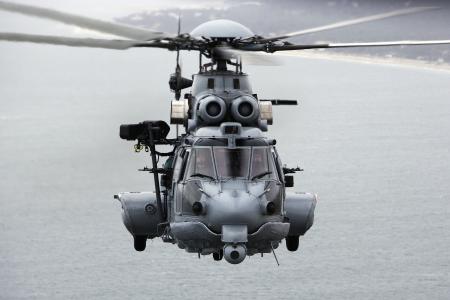 海，直升机，飞行员，海岸，飞行，沿海水域的巡逻