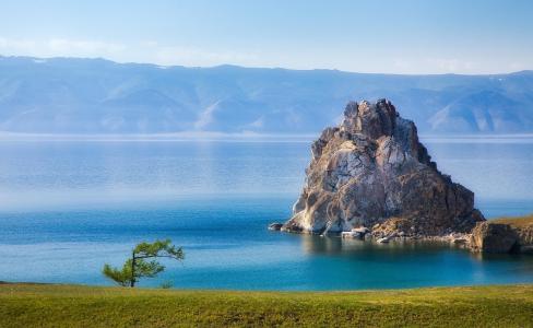 贝加尔湖，大自然，岩石萨满，湖泊，阿尔山，布尔汉角