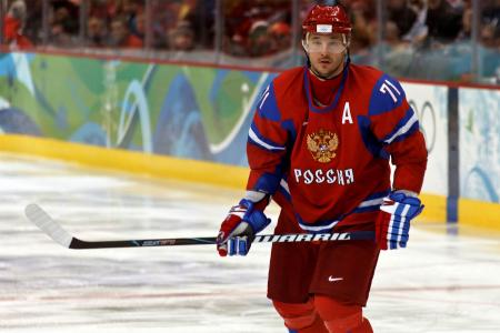 Ilya Kovalchuk，曲棍球运动员，冰，纹章，棍子，形式，俄国队，头盔，曲棍球，壁纸