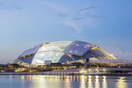 新加坡，运动场馆，建筑，水，灯光，天空，美女，灯光